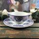 Gravy boat and its frame Gien Royal