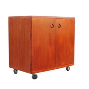 Danish teak bar cabinet by Illum Wikkelsø for CFC Silkeborg, 1960s.