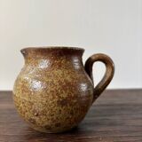Vintage pyrite stoneware pitcher from the 70s