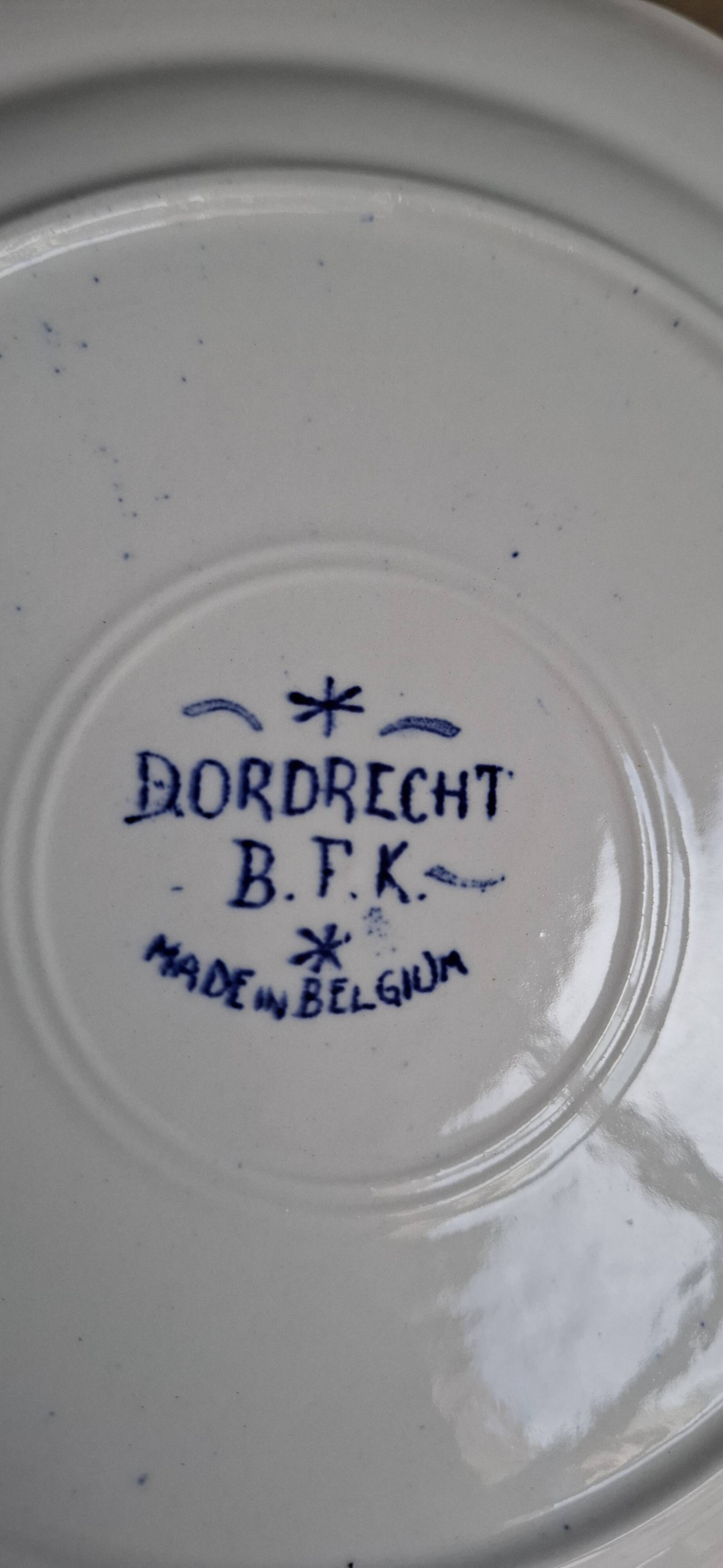 Set 6 assiettes plates Dordrecht 1920