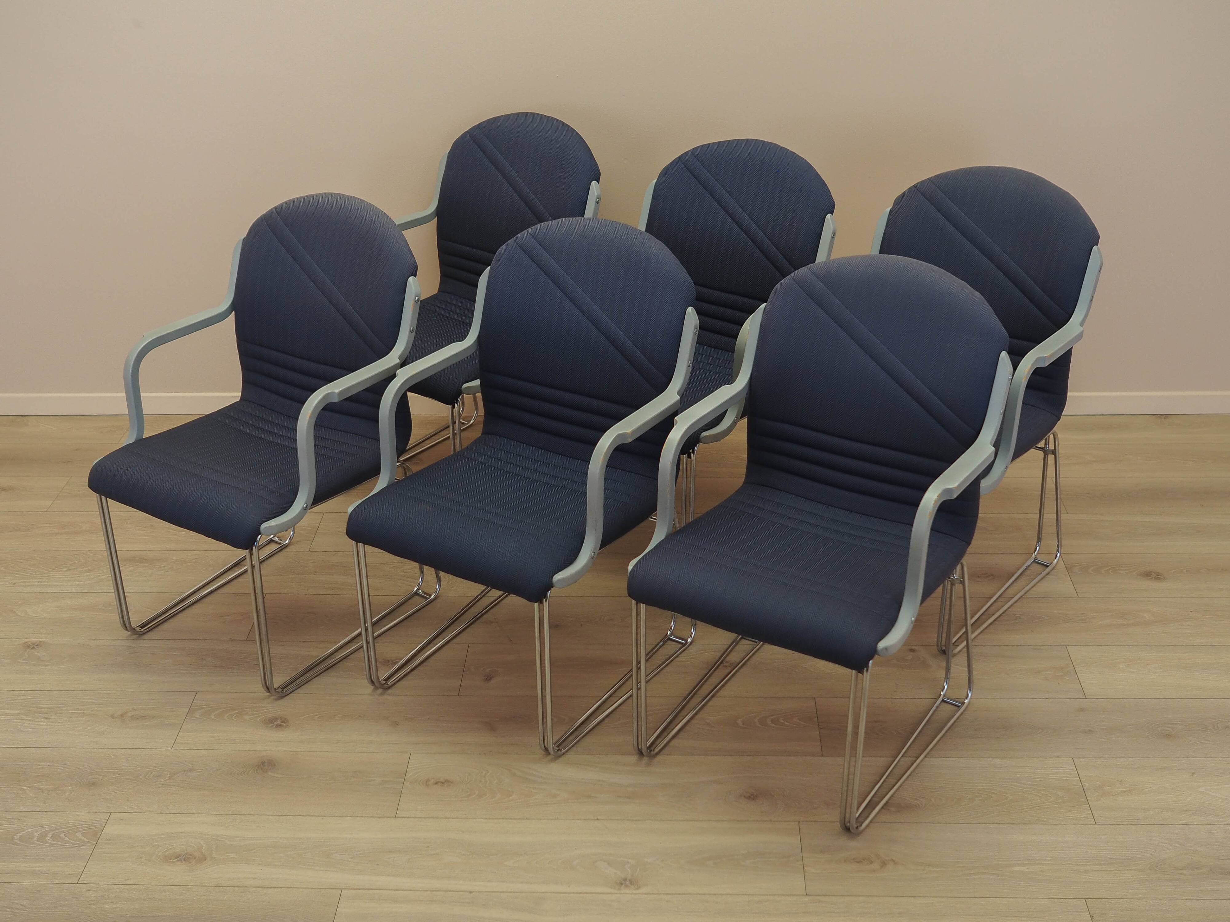 Set of six armchairs, Italian design, 1990s