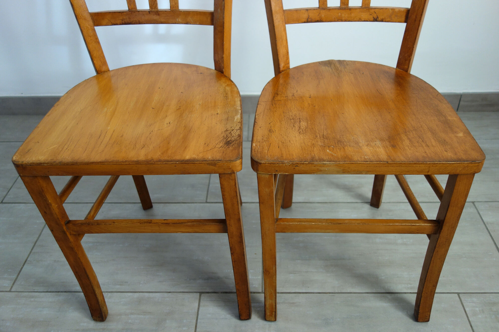 Pair of vintage bistro chairs