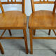 Paire de chaises bistro vintage