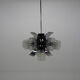 Chrome and glass chandelier, Czechoslovakia, 1960