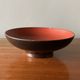 Empty-pocket bowl in lacquered and gilded wood, Japanese work of the 1920s-1930s