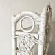 Rattan wall shelf
