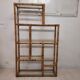 Bookcase, vintage bamboo shelf.