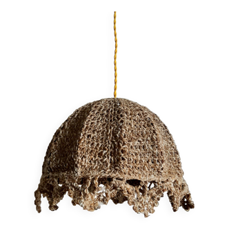 Suspension vintage en crochet 1970
