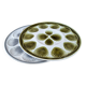 Barbotine style earthenware oyster dish