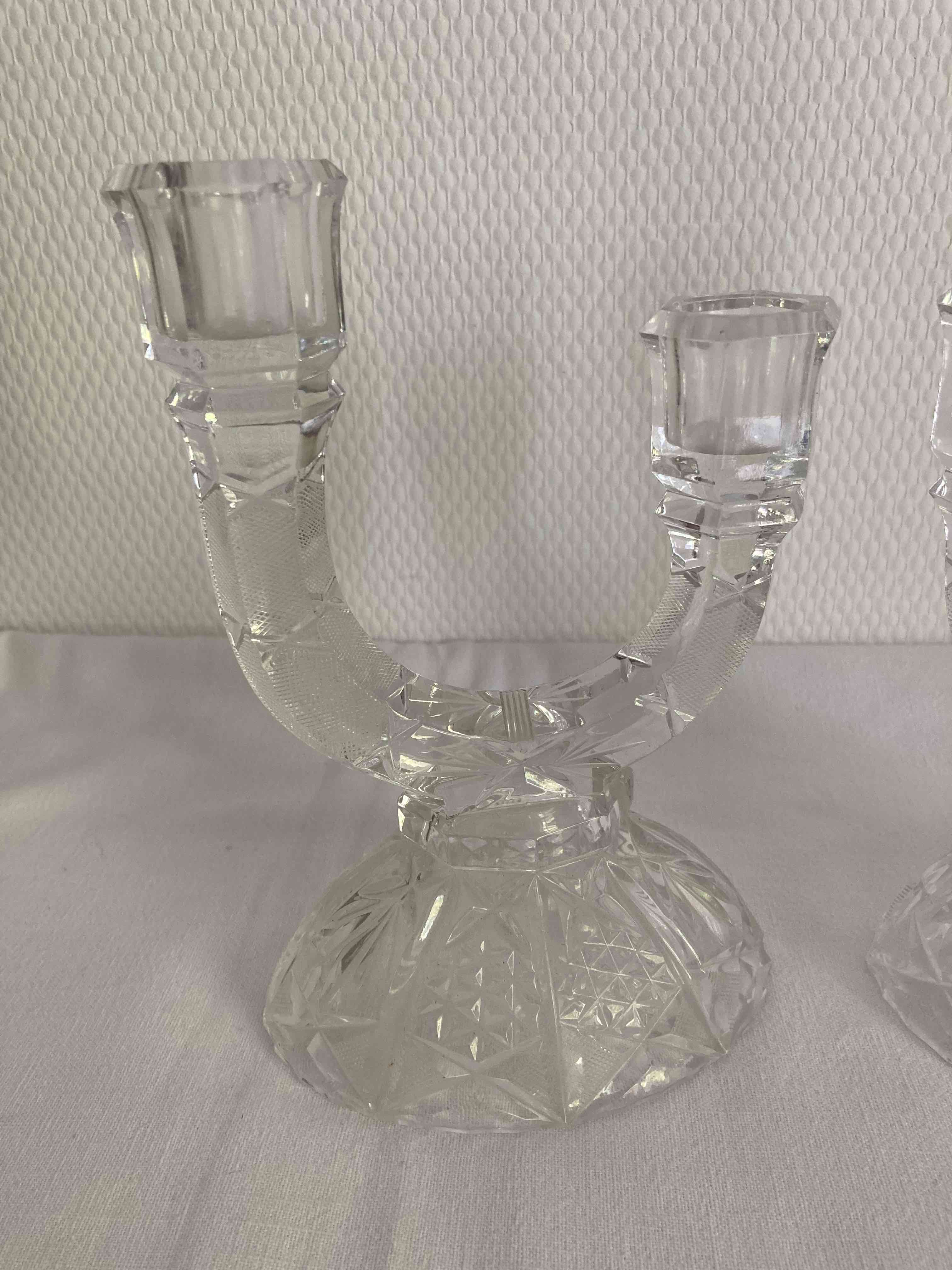 Cut crystal chandeliers