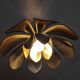 Suspension XXL fleur de lotus de Robert Schuytener noir et or