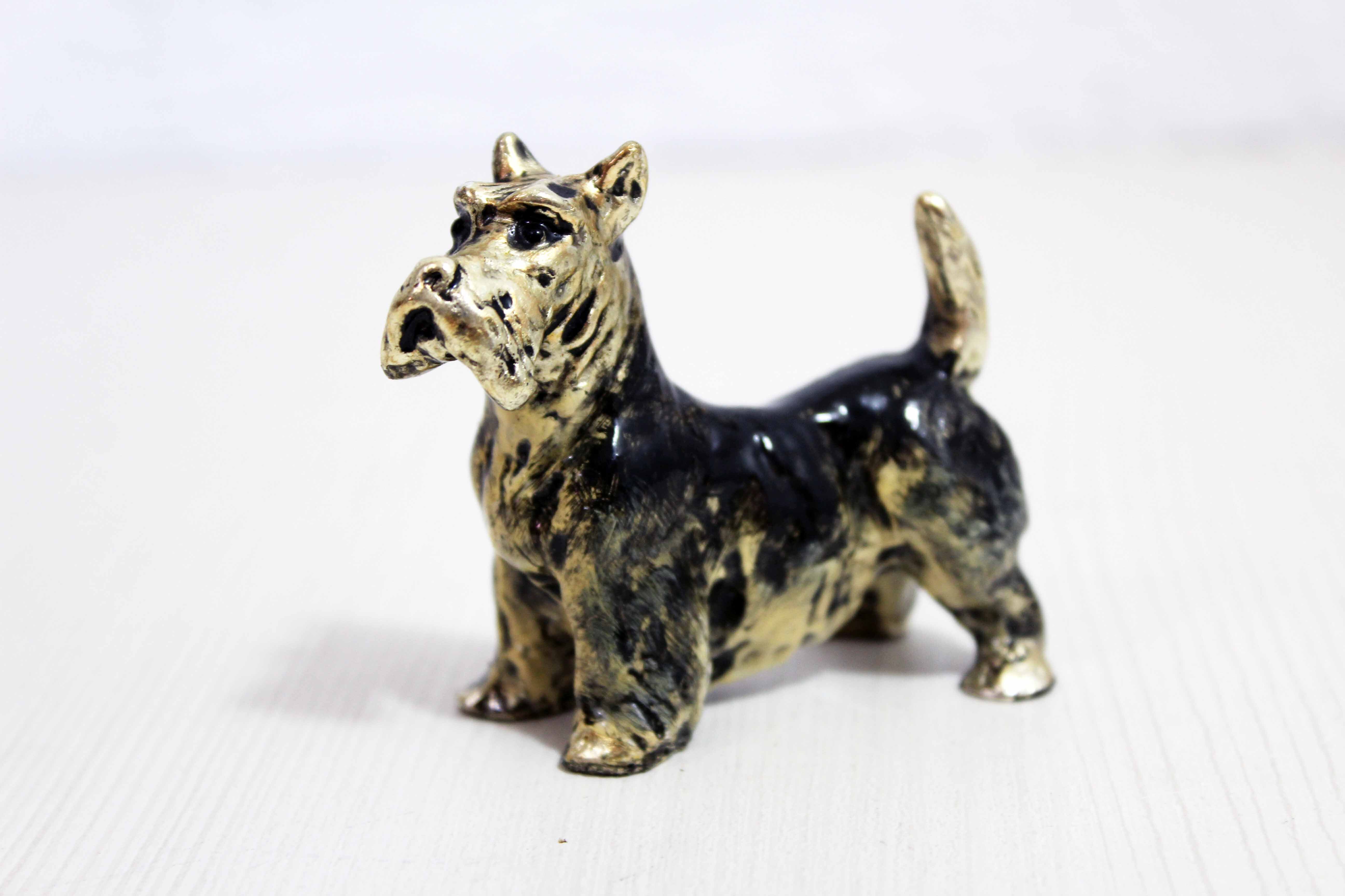 Scottish solid tin terrier