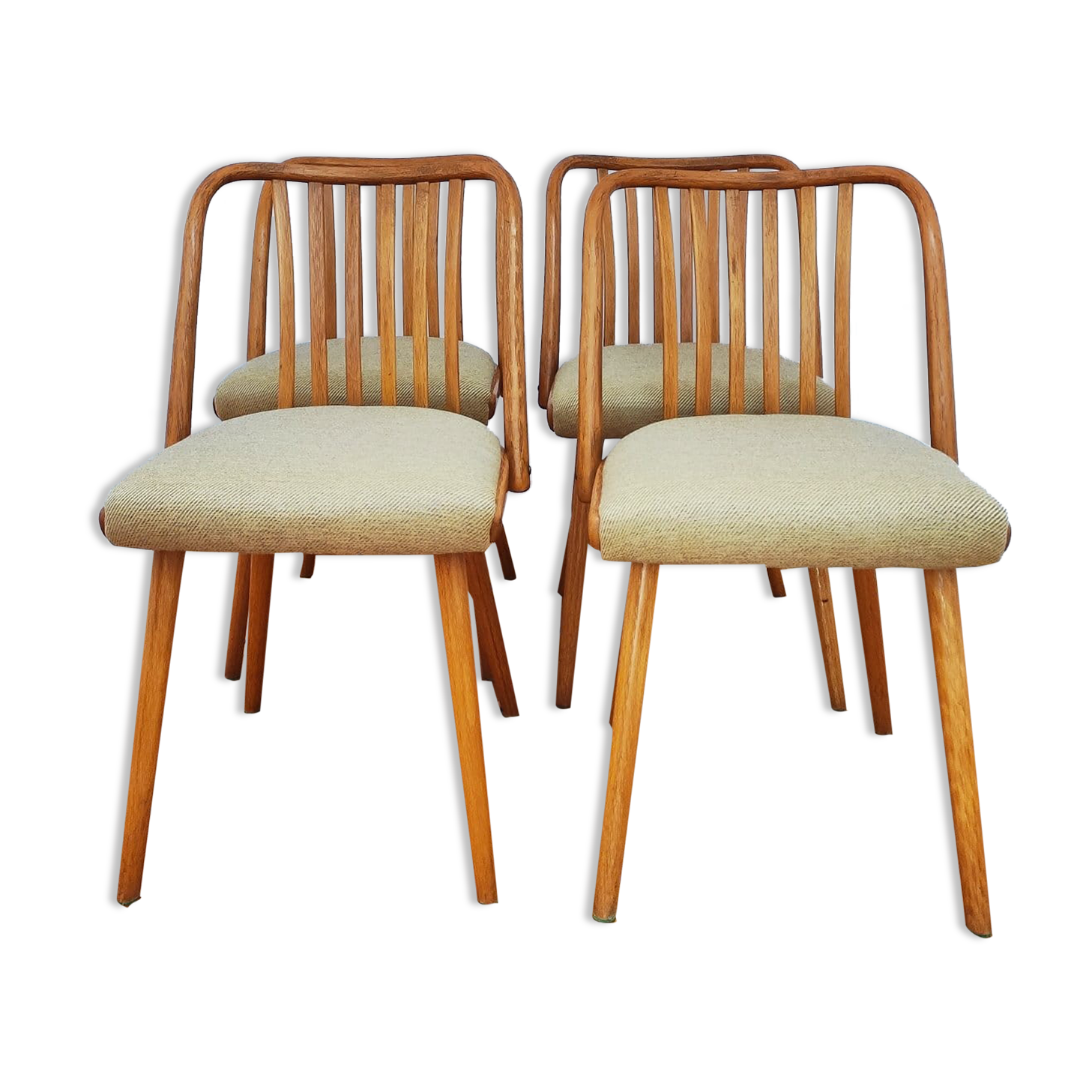 Set of Four Chairs by A. Suman for Tatra Nabytok, Czechoslovakia, 1960s