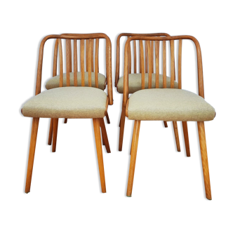 Set of Four Chairs by A. Suman for Tatra Nabytok, Czechoslovakia, 1960s