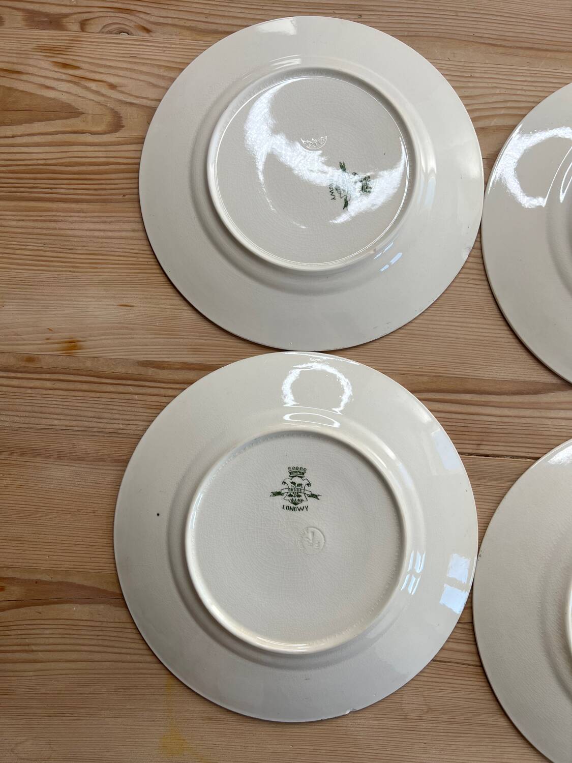 6 flat plates Longwy Bruges