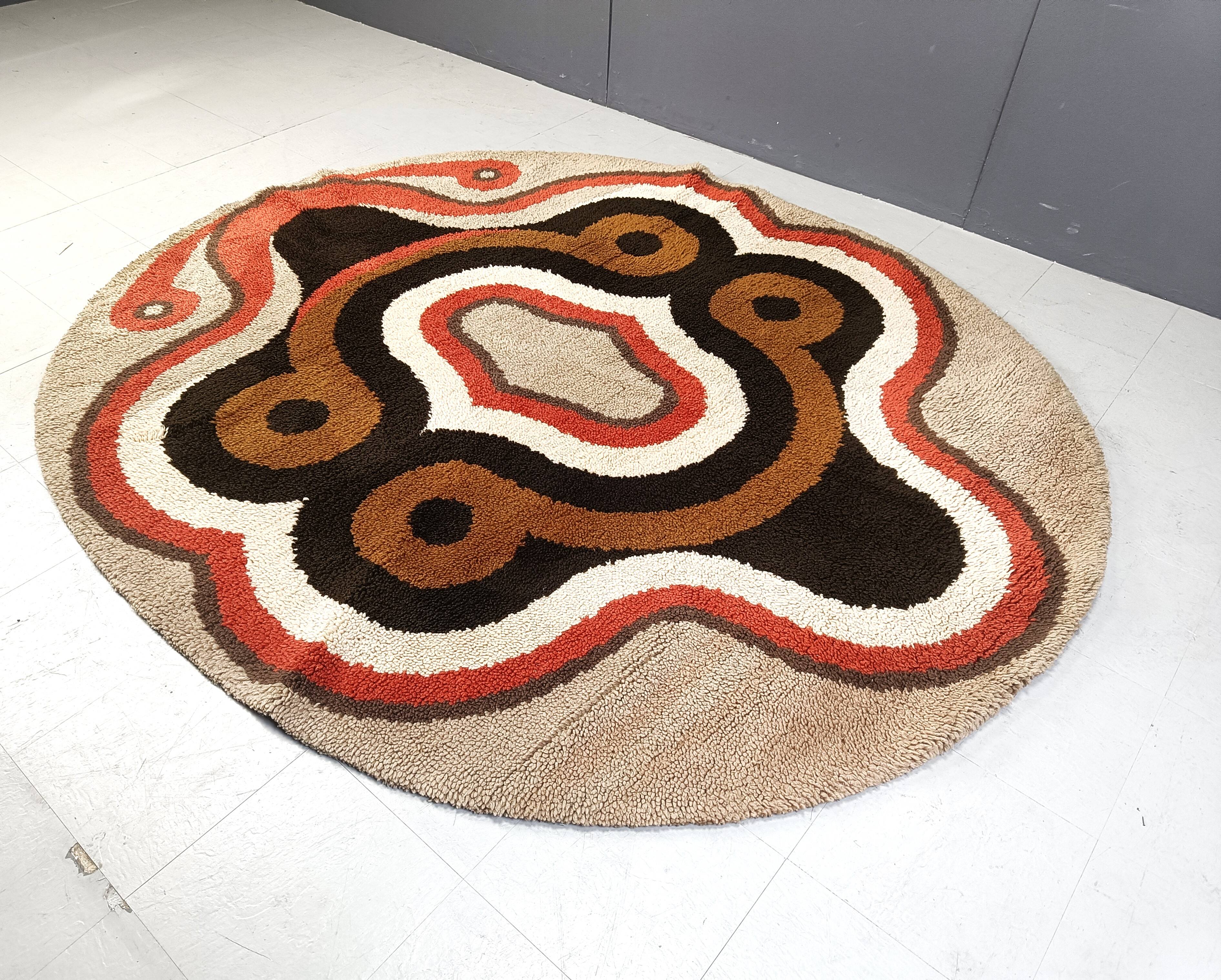 Large modernist rug, 1970s