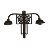 Wrought iron wall lamp