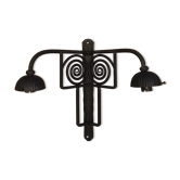 Wrought iron wall lamp
