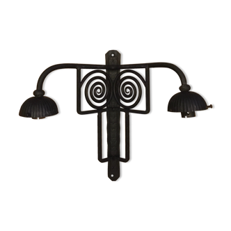 Wrought iron wall lamp
