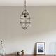 Murano glass cage chandelier pendant light, Venetian lantern style