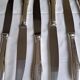 24 silver-plated Christofle Cluny Uniplat Vieux-Paris knives (2 x 12)