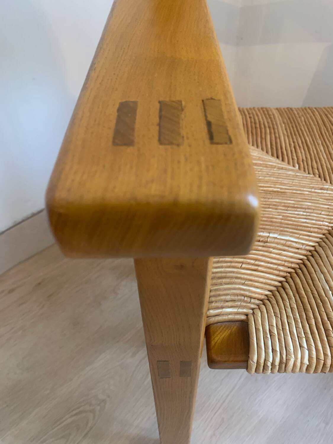 Paire de fauteuils orme massif Maison Regain
