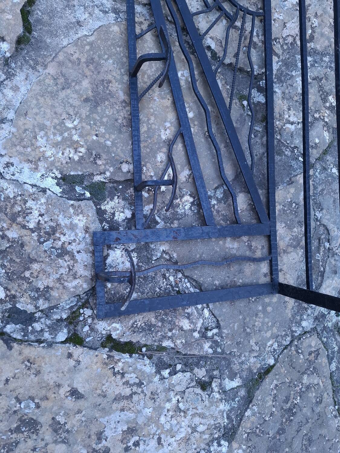 Art Deco wall coat rack