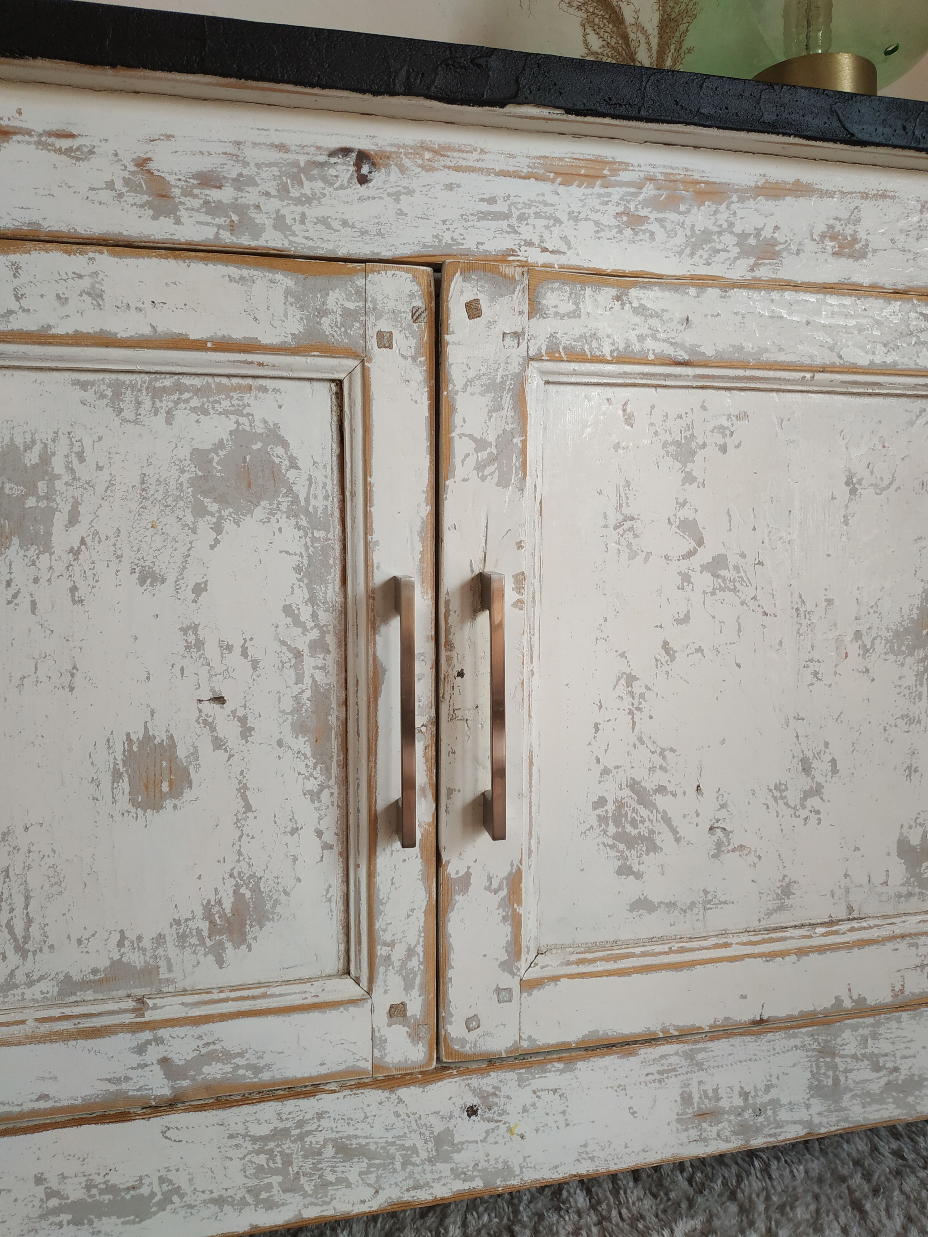 Renovated white Parisian buffet