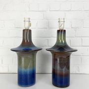 Pair of Einar Johansen ceramic table lamps, Soholm, Denmark, 1960s, Space Age