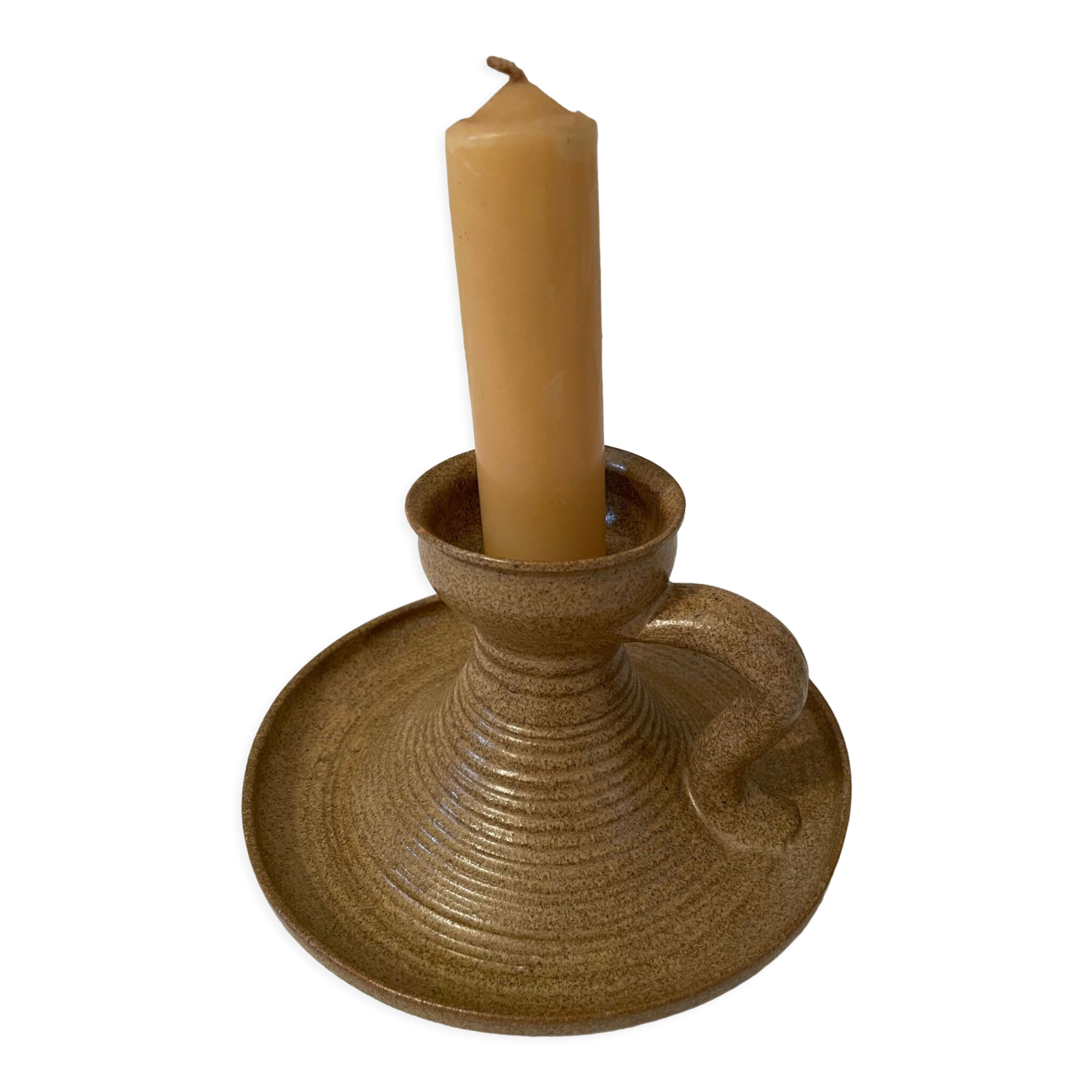 Stoneware candle holder