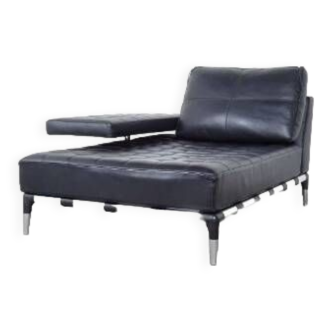 Cassina Privé 231 Lounge by Philippe Stark Luxury Sofa in Black Leather