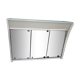 Pharmacy cabinet, 3 mirror doors, double lighting, power outlet and Bakelite switch