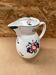 Old Teapot DIGOIN Sarreguemines White Ceramic Flower Decor #B631