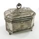 Rococo sugar bowl, silver-plated brass, Norblin, Poland, early 20th century
