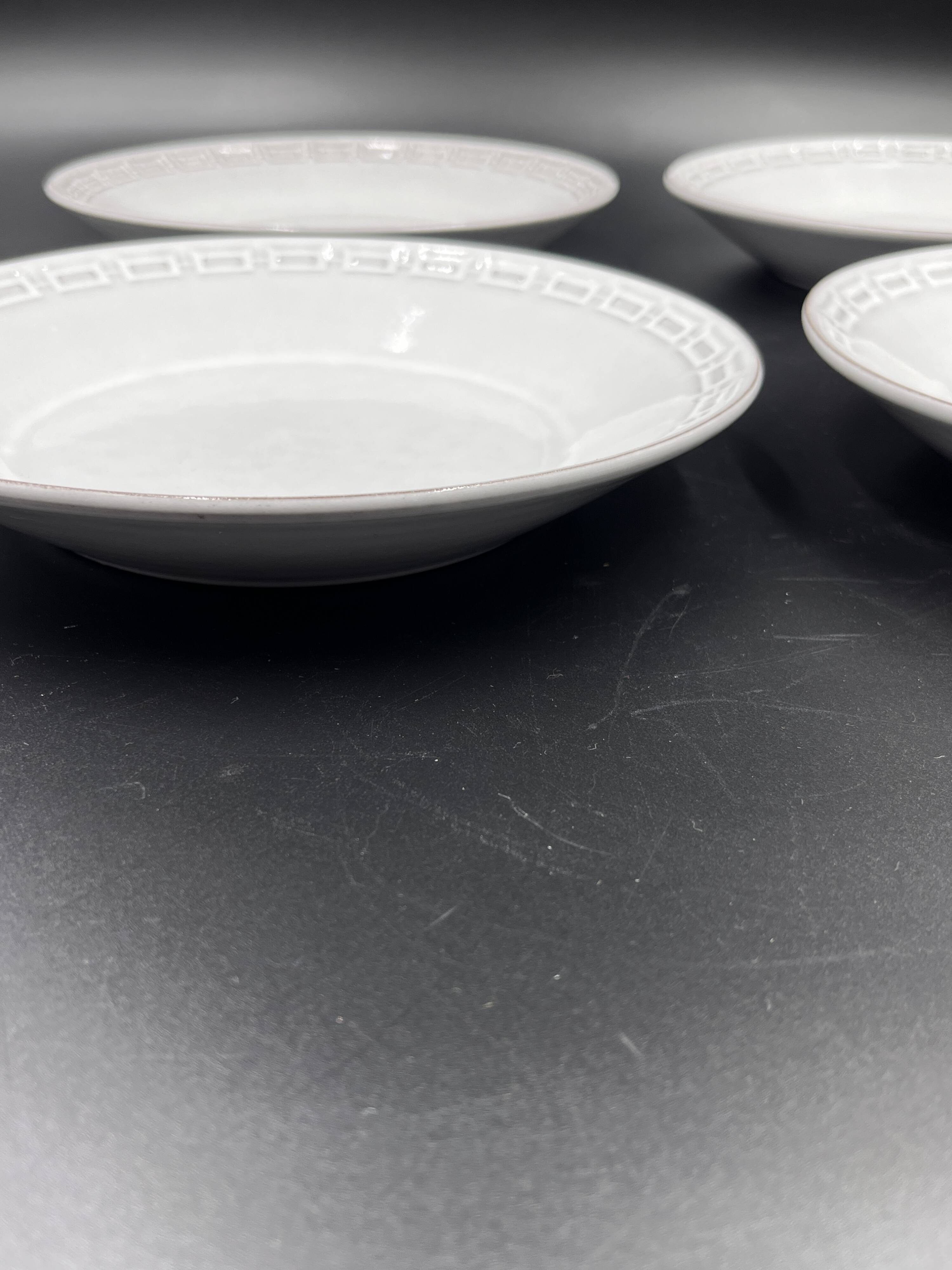 Set of 4 Céramano soup plates, model: Epsilon