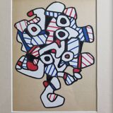 Screenprint after Jean Dubuffet, 1970s, gilded frame under glass, 24 x 31 cm