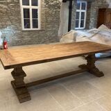 Solid oak monastery table 240 x 100 cm