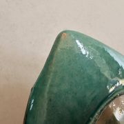 Leaf-shaped ceramic bowl by Dejardin - N Tréca Douai