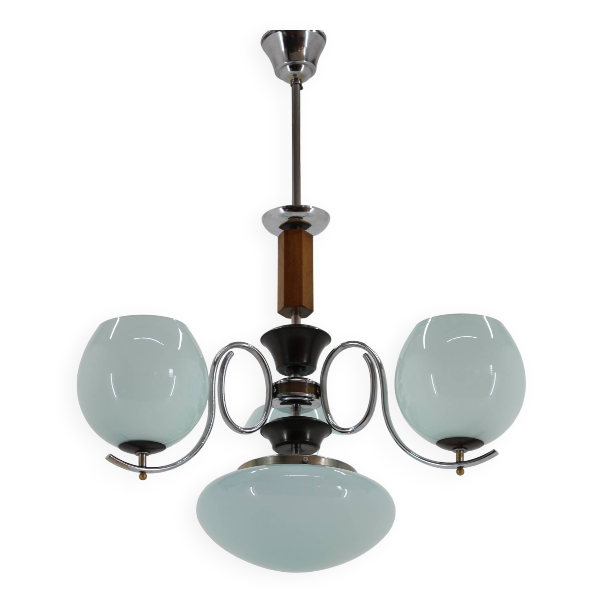 1930s Art Deco Chandelier ,Czechoslovakia