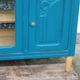 Renovated antique sideboard – Petrol blue V33 – Vintage / Art Deco style