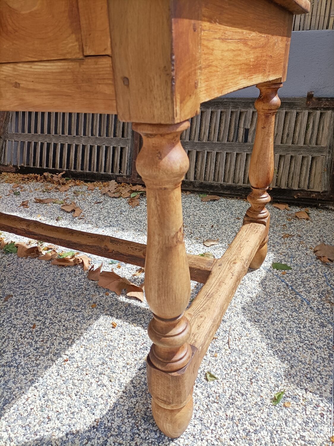 Large old farmhouse table 8 drawers