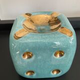 Vintage ashtray in glazed ceramic 70s