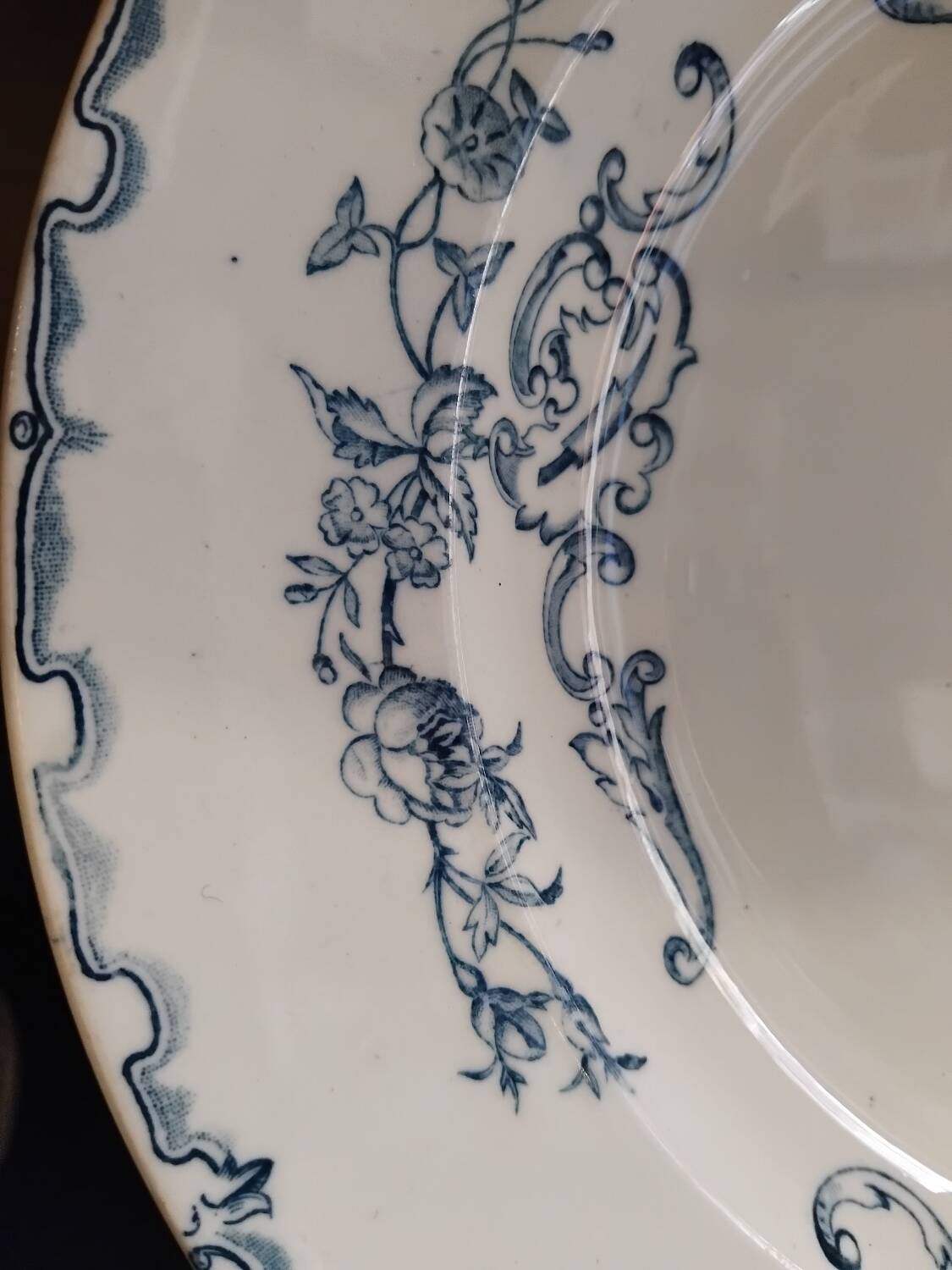 6 Ironstone Soup Plates