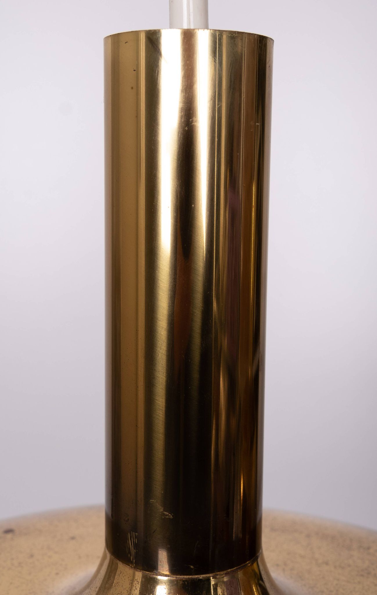 Set Solken Leuchten Brass ceiling lamps 1970s Germany