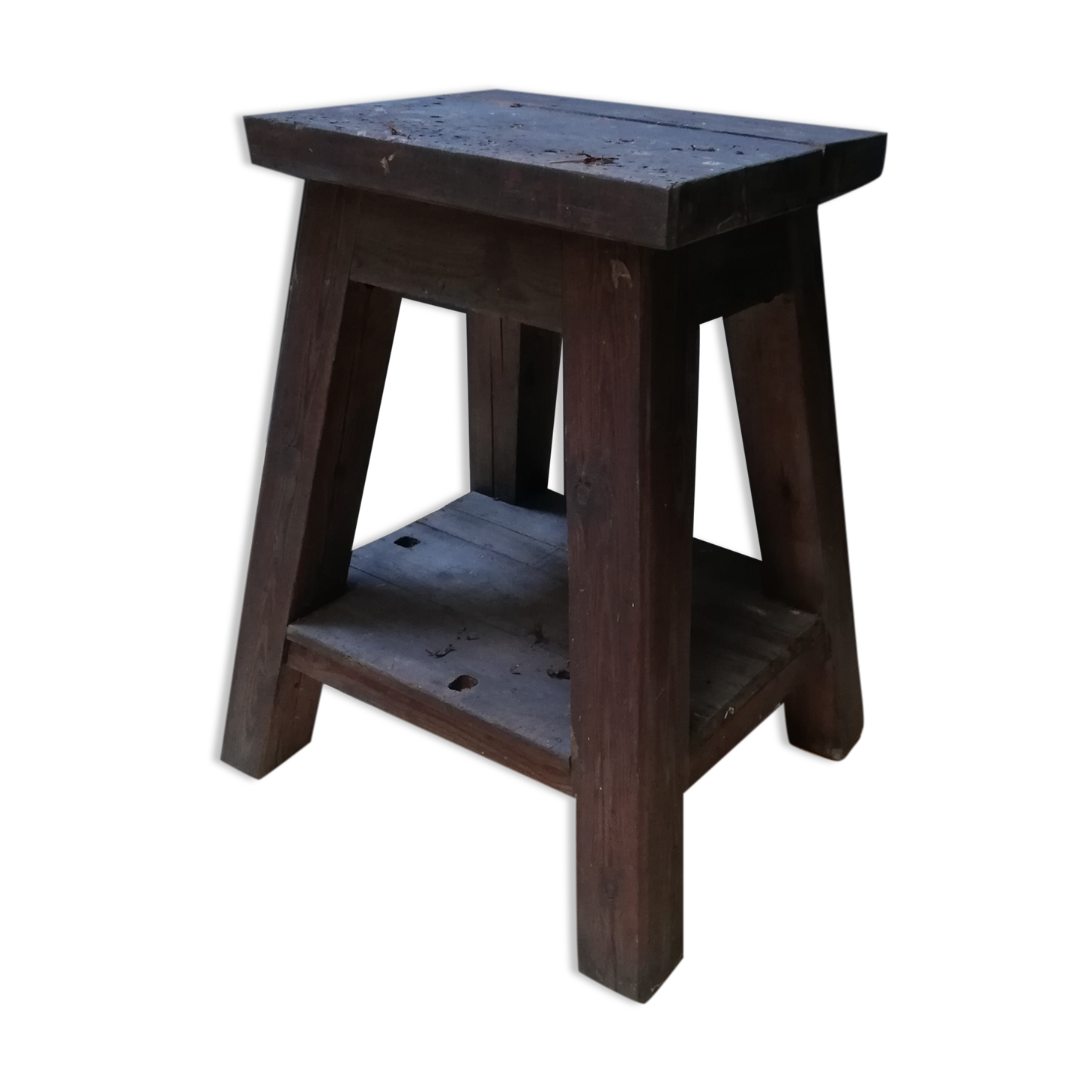 Old vintage wooden workbench