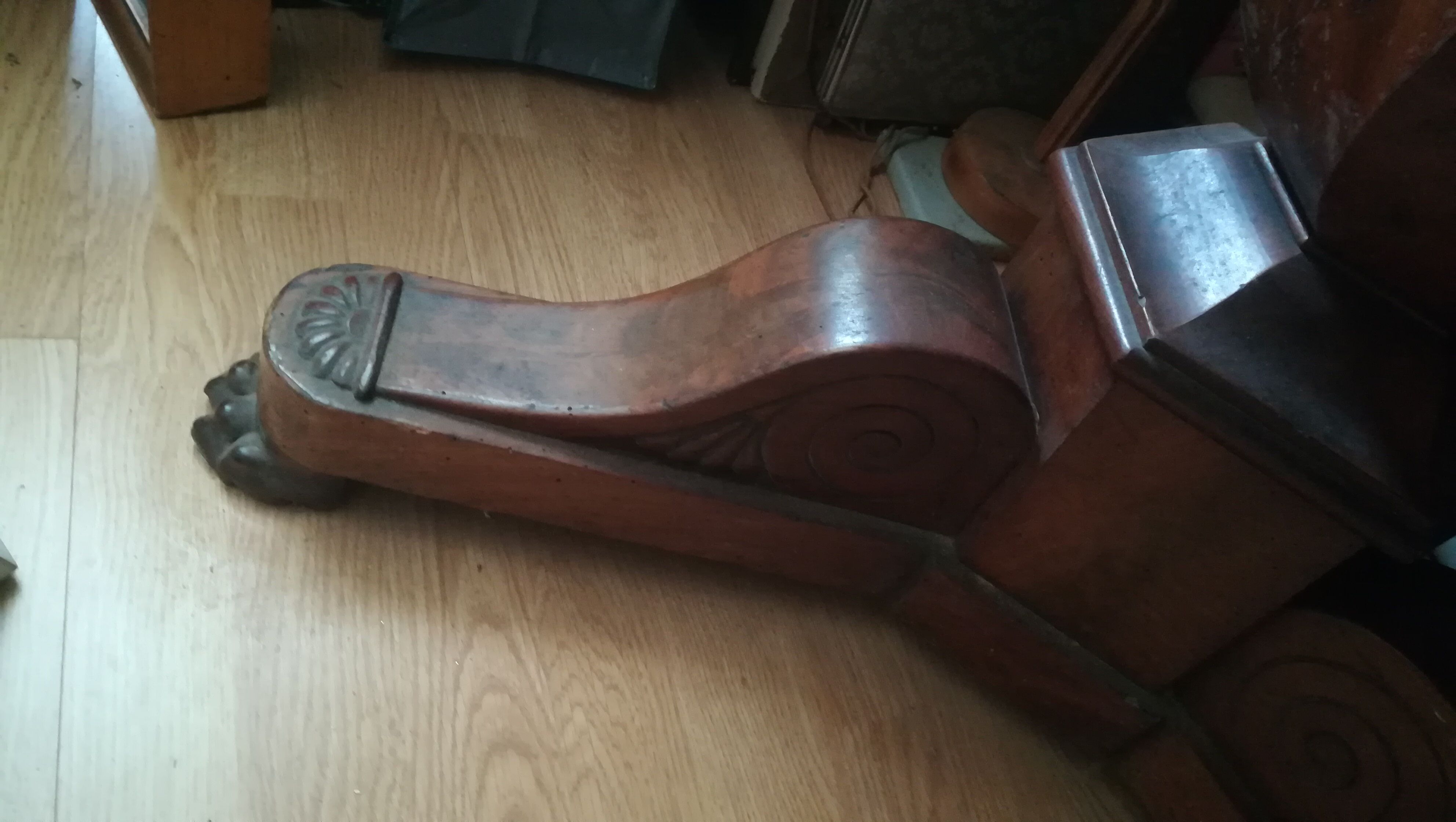 Table pedestal on Napoleon III marble, central foot