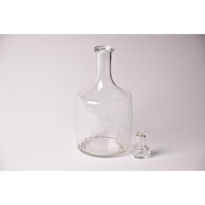 Vintage decanter with stopper | brocante glass wine bottle / wine decanter