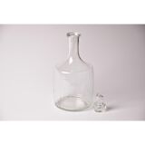 Vintage decanter with stopper | brocante glass wine bottle / wine decanter