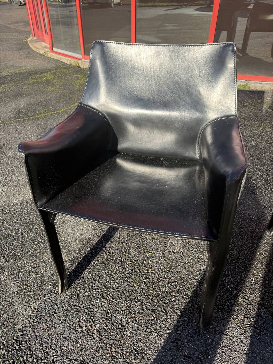 Cassina CAB 413 black armchair