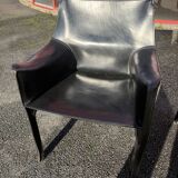 Cassina CAB 413 black armchair